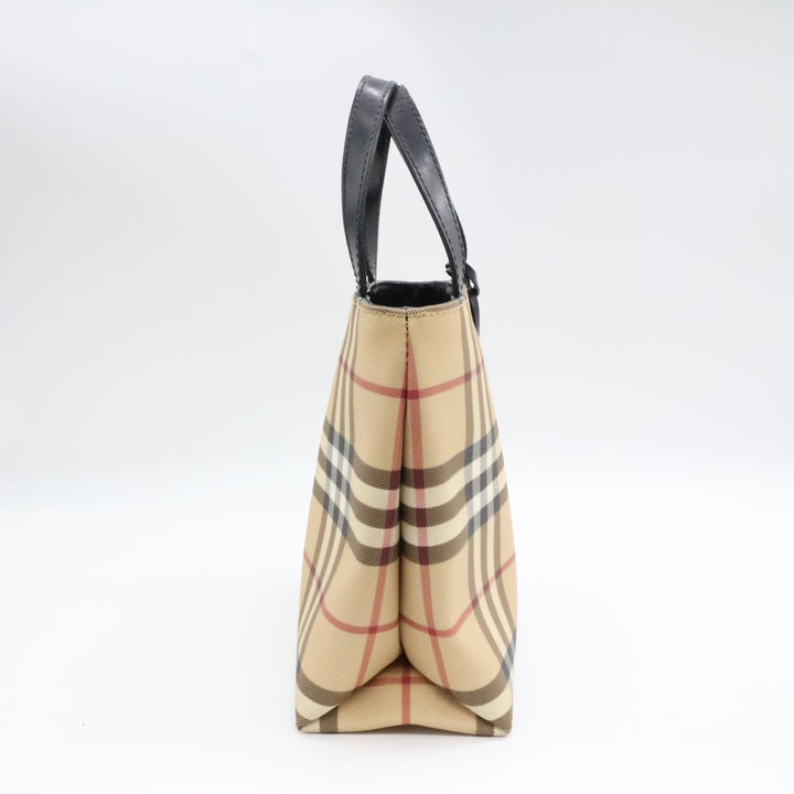 Burberry Nova Check Mini Beige Tote Handbag - Lux Central
