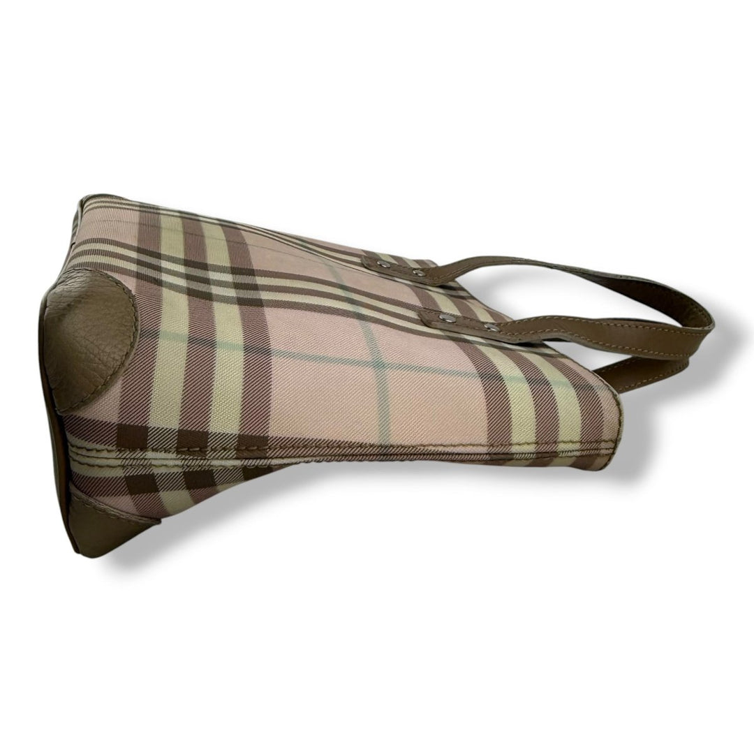 Burberry Nova Check Mini Pastel Tote Handbag - Lux Central