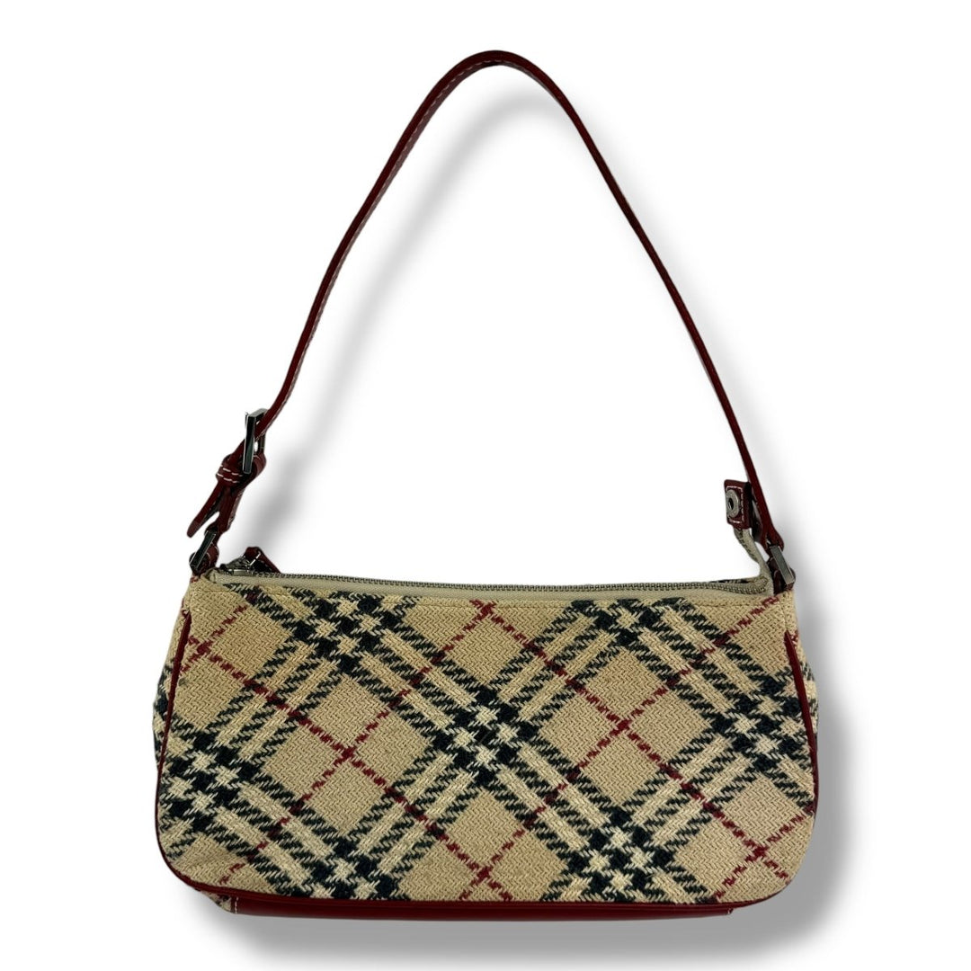 Burberry Nova Tweed Check Pochette Handbag - Lux Central