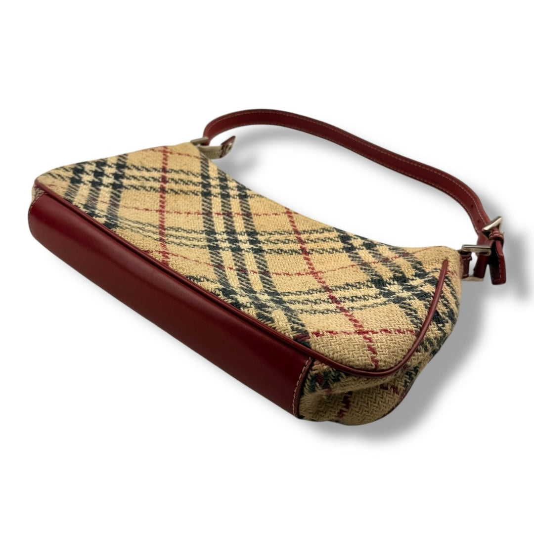Burberry Nova Tweed Check Pochette Handbag - Lux Central