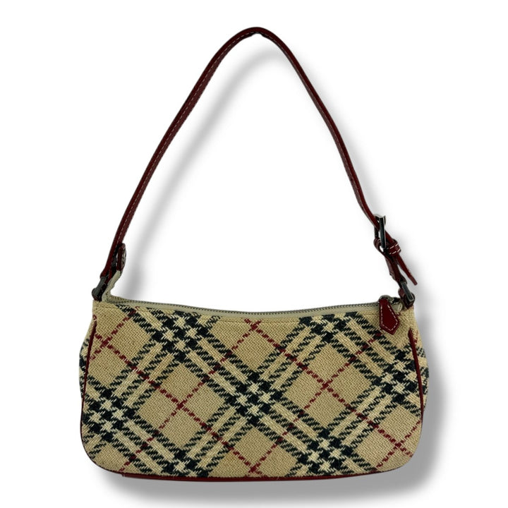 Burberry Nova Tweed Check Pochette Handbag - Lux Central