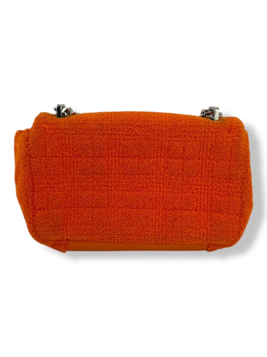 Burberry Orange Lola Fabric Quilted Handbag - Lux Central