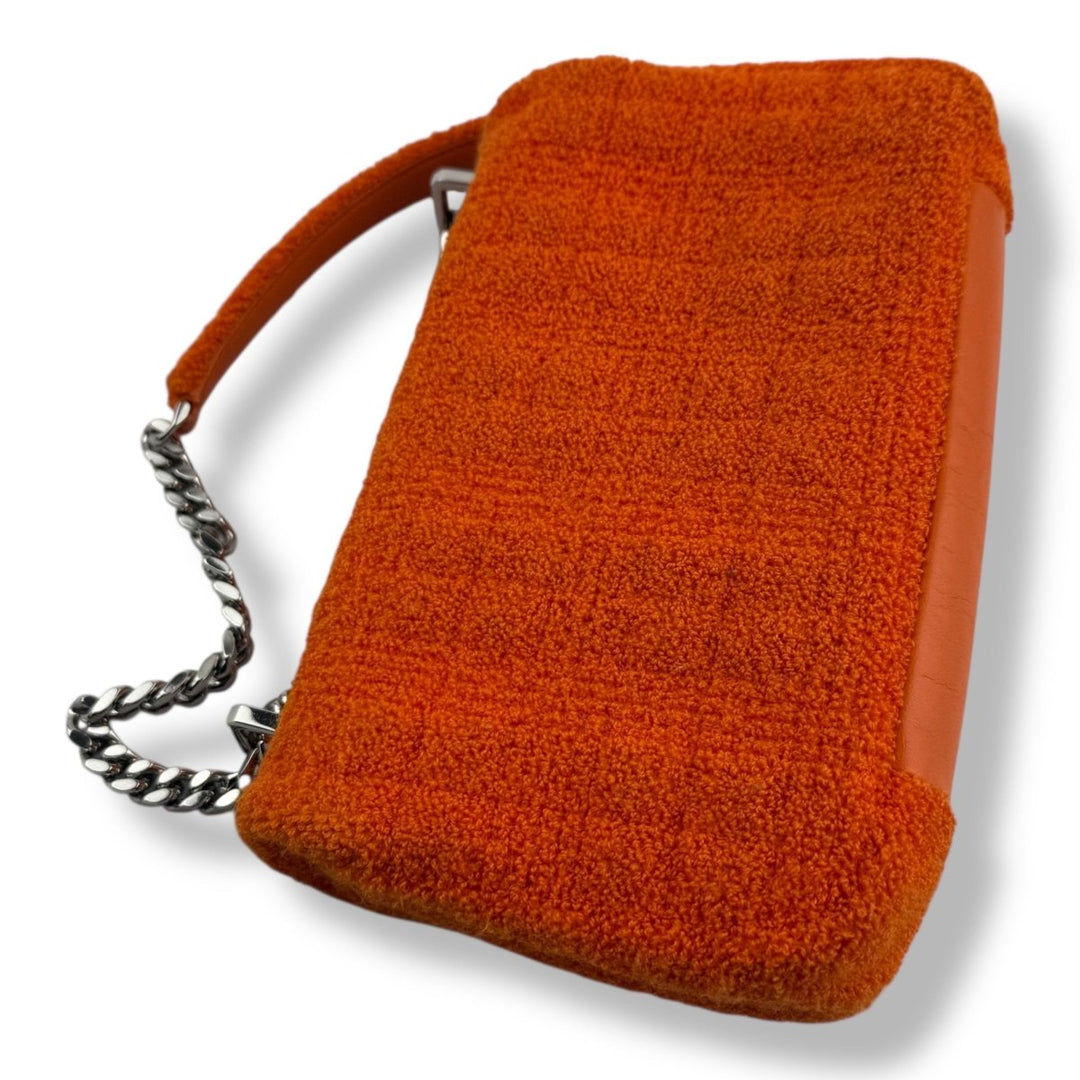 Burberry Orange Lola Fabric Quilted Handbag - Lux Central