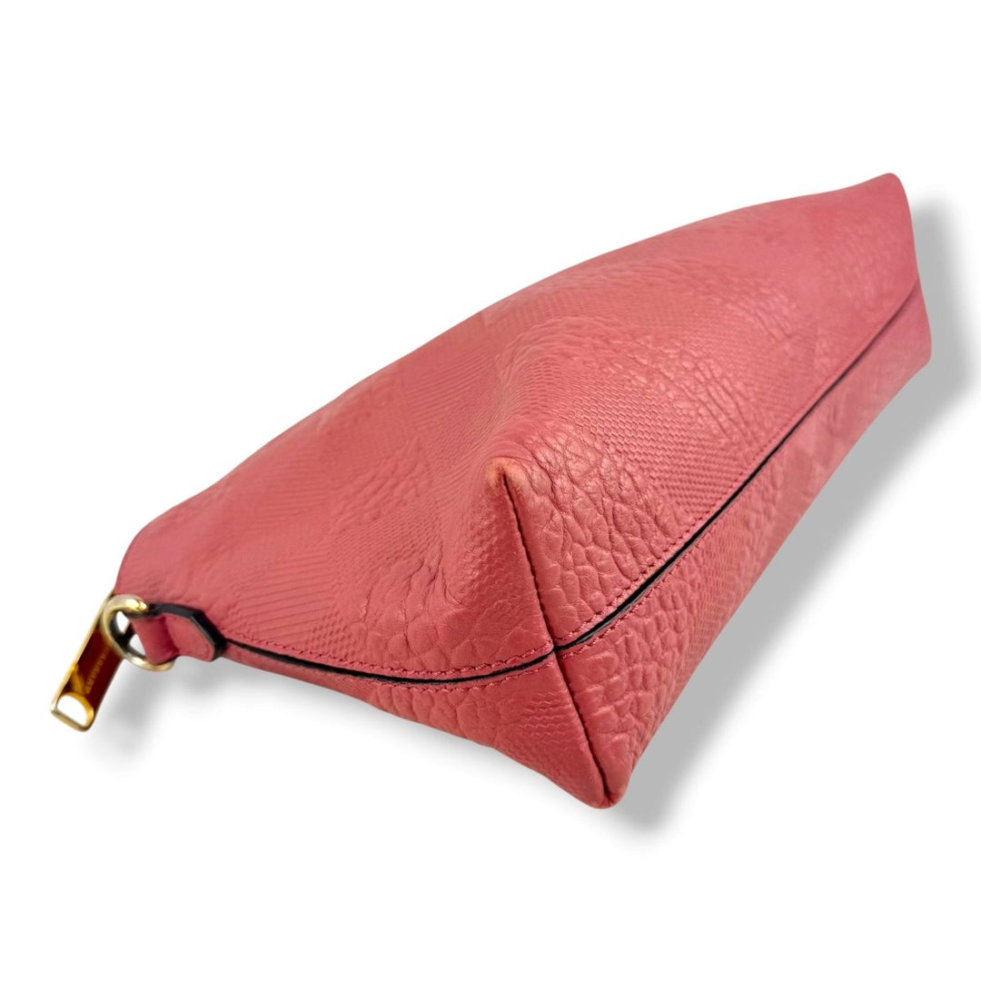 Burberry Pink Check Ebossed Crossbody Handbag - Lux Central