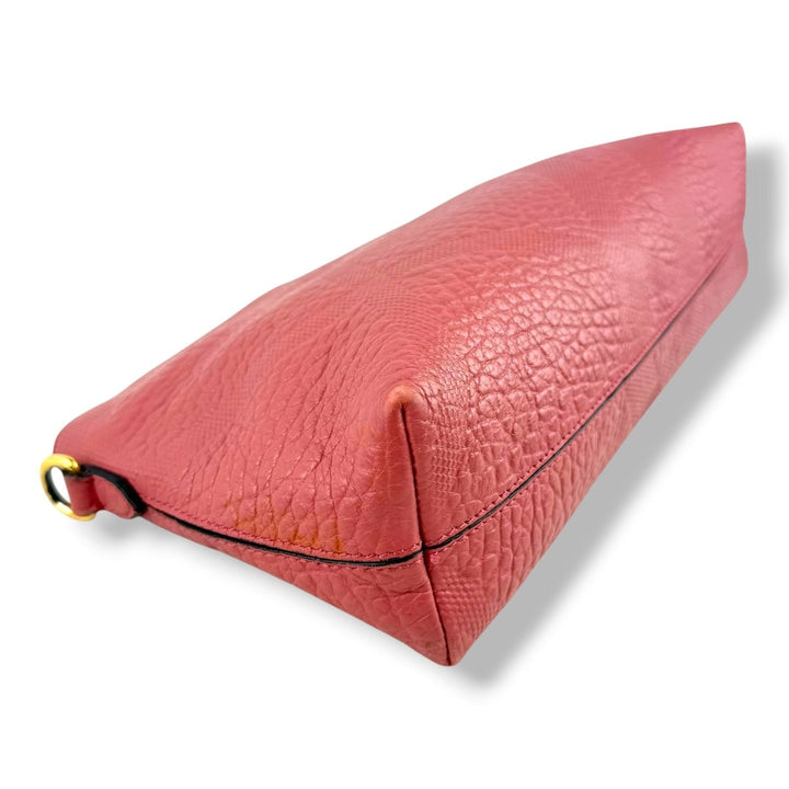 Burberry Pink Check Ebossed Crossbody Handbag - Lux Central