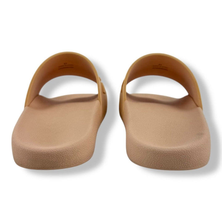 Burberry Pink Embossed Slides UK 4 / EU 37 - Lux Central