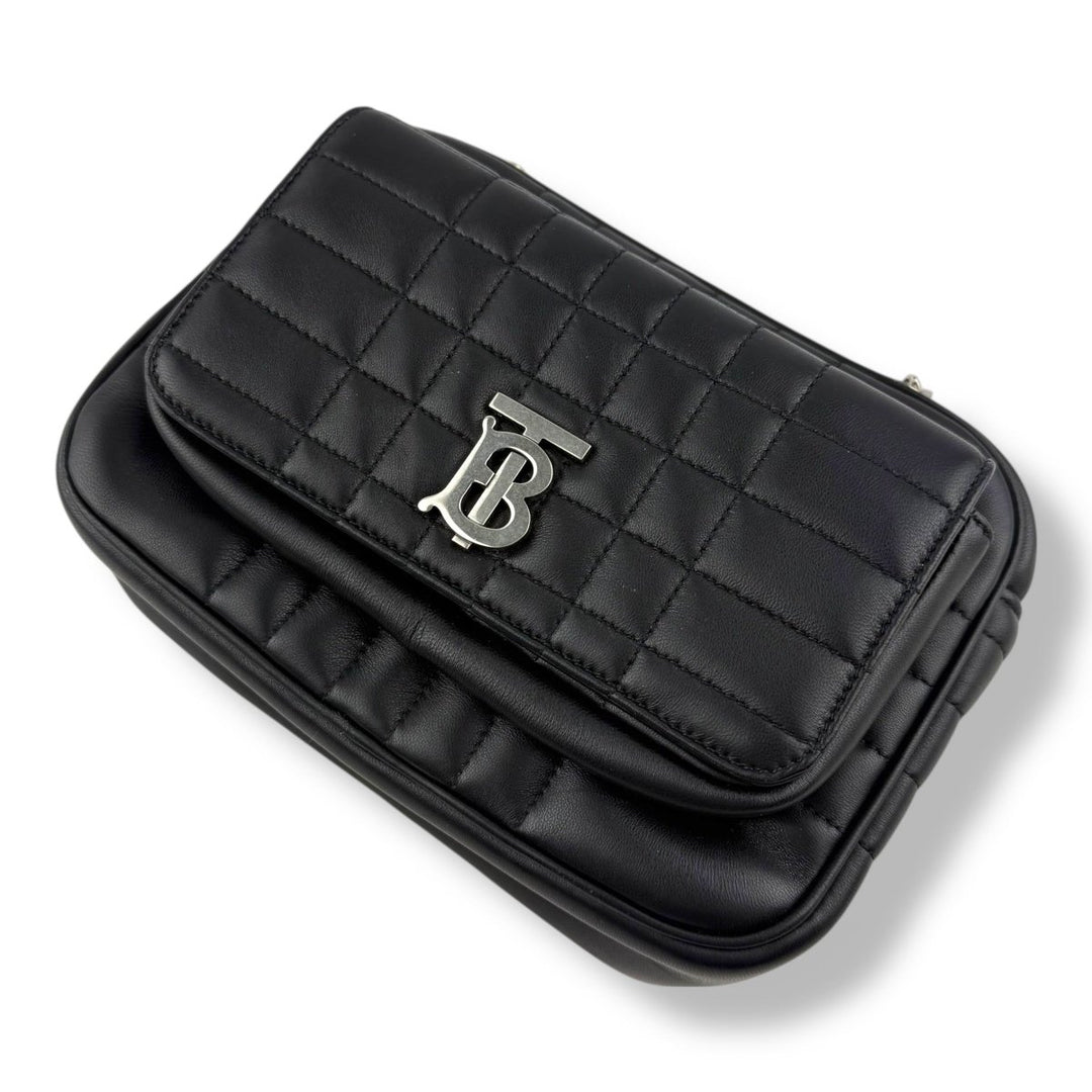 Burberry Small Black Leather Lola Handbag - Lux Central