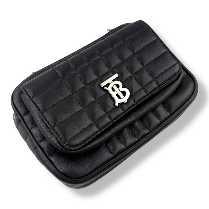 Burberry Small Black Leather Lola Handbag - Lux Central