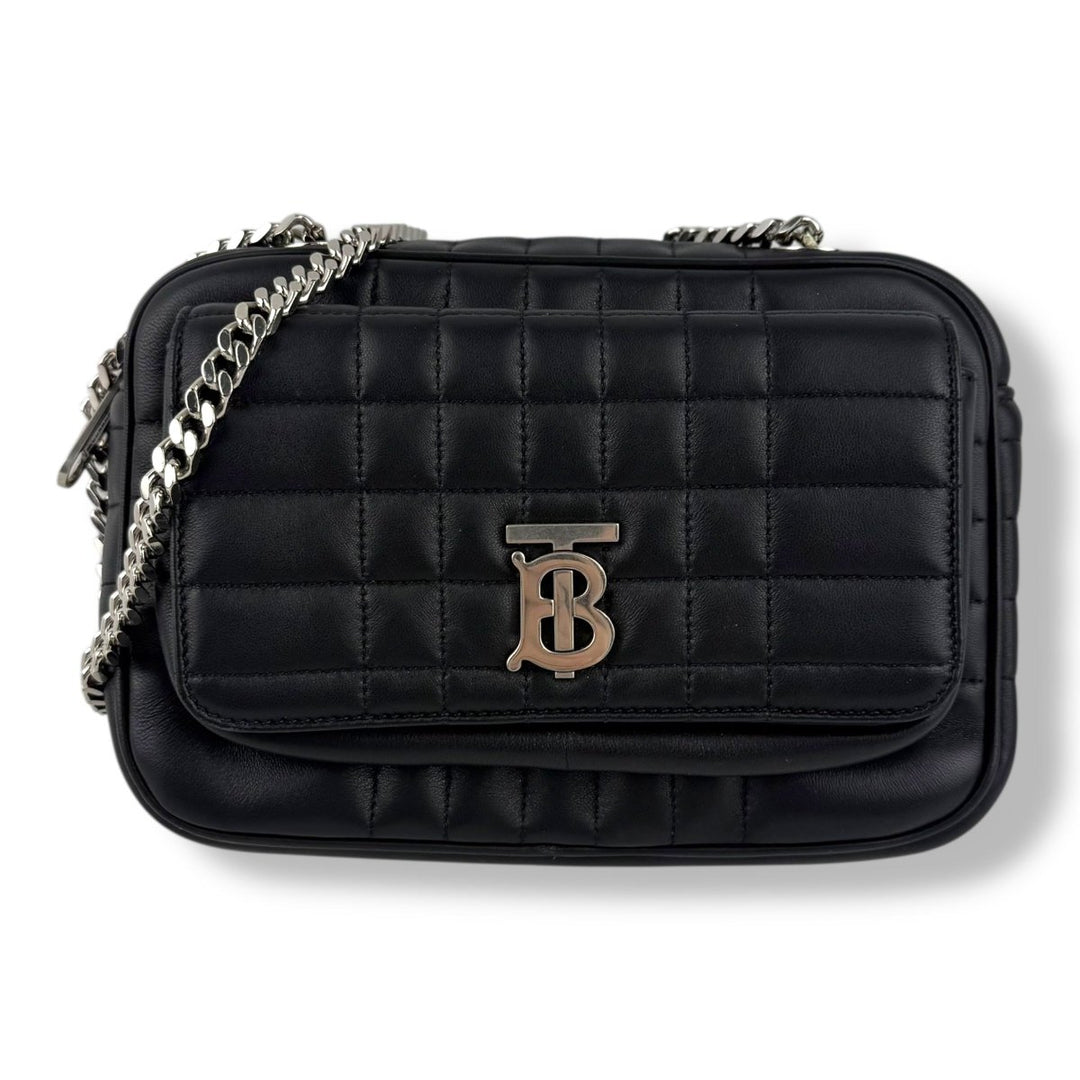 Burberry Small Black Leather Lola Handbag - Lux Central