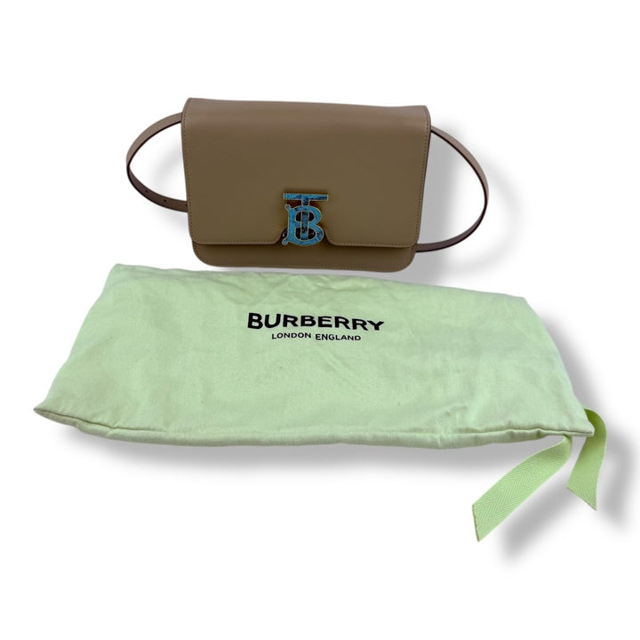 BURBERRY Small Leather TB Handbag - Lux Central