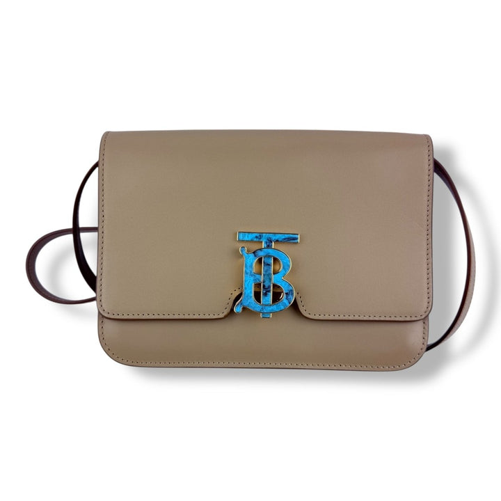 BURBERRY Small Leather TB Handbag - Lux Central