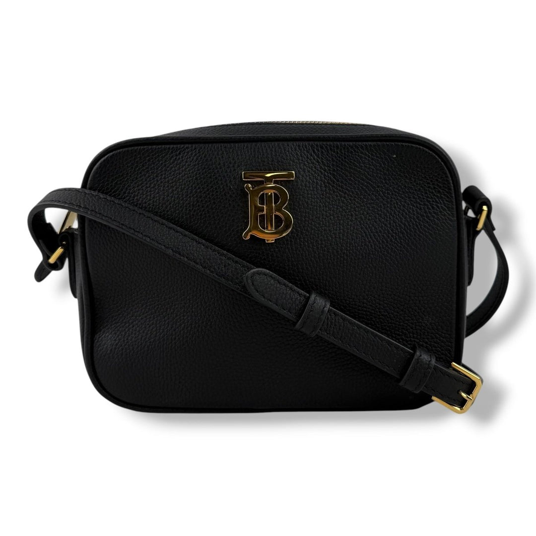 Burberry TB Black Leather Crossbody Bag - Lux Central