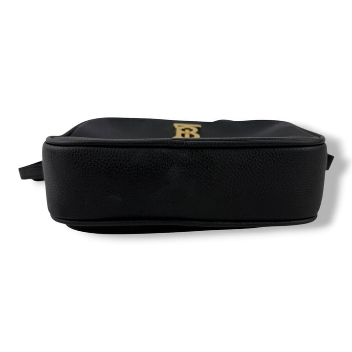 Burberry TB Black Leather Crossbody Bag - Lux Central