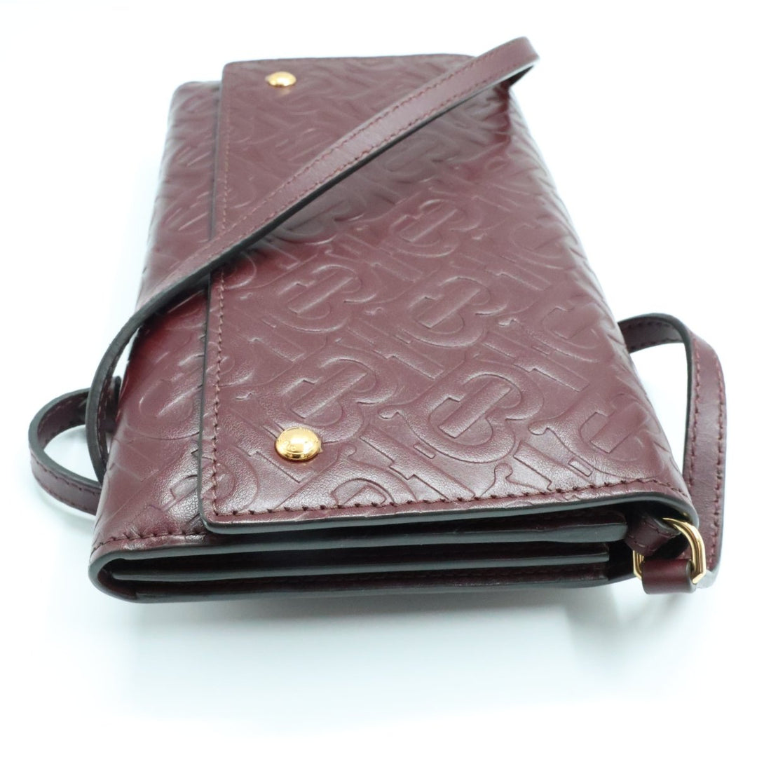 BURBERRY TB Monogram Leather WOC Crossbody Bag - Lux Central
