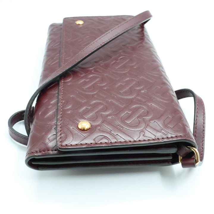 BURBERRY TB Monogram Leather WOC Crossbody Bag - Lux Central