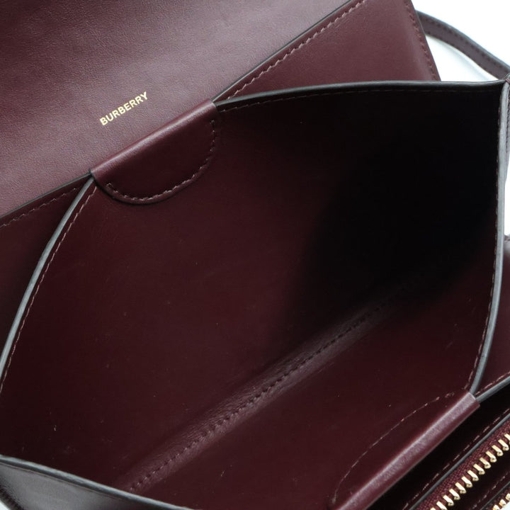 BURBERRY TB Monogram Leather WOC Crossbody Bag - Lux Central