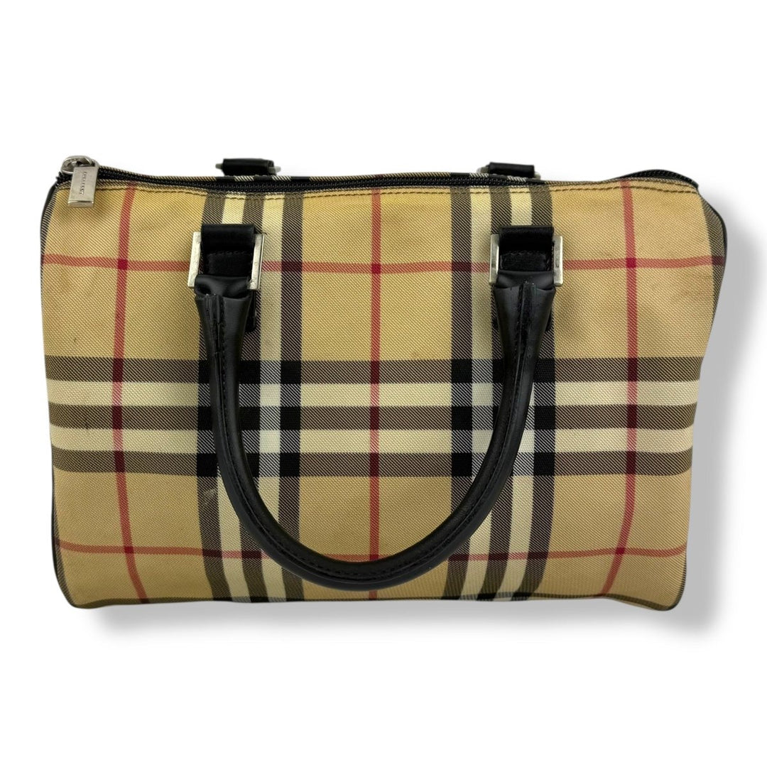 Burberry Vintage Check Boston Tote Handbag - Lux Central