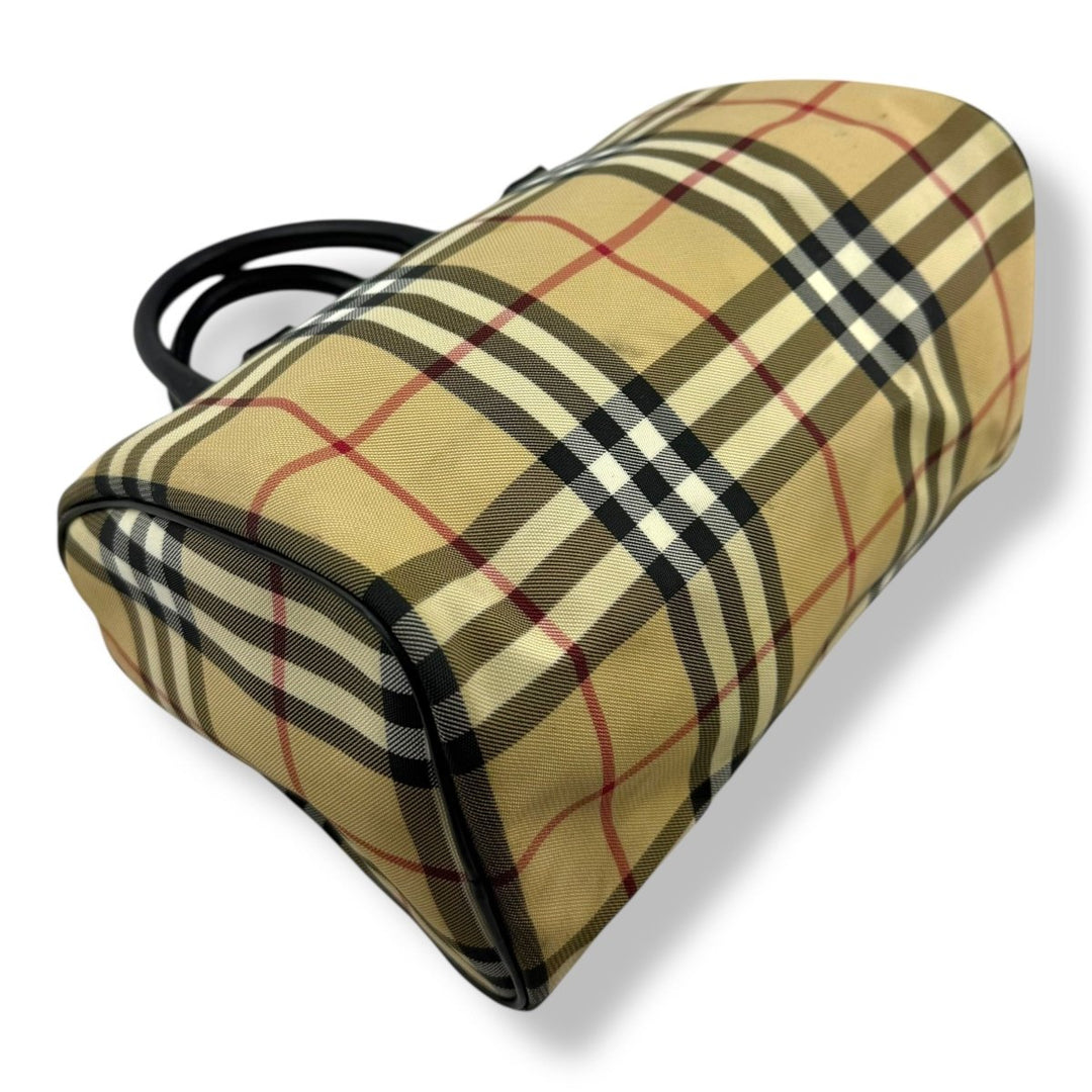 Burberry Vintage Check Boston Tote Handbag - Lux Central