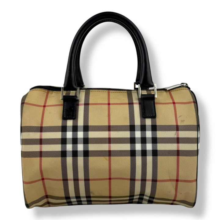 Burberry Vintage Check Boston Tote Handbag - Lux Central