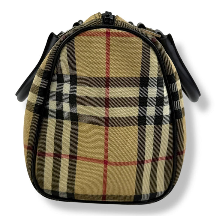 Burberry Vintage Check Boston Tote Handbag - Lux Central