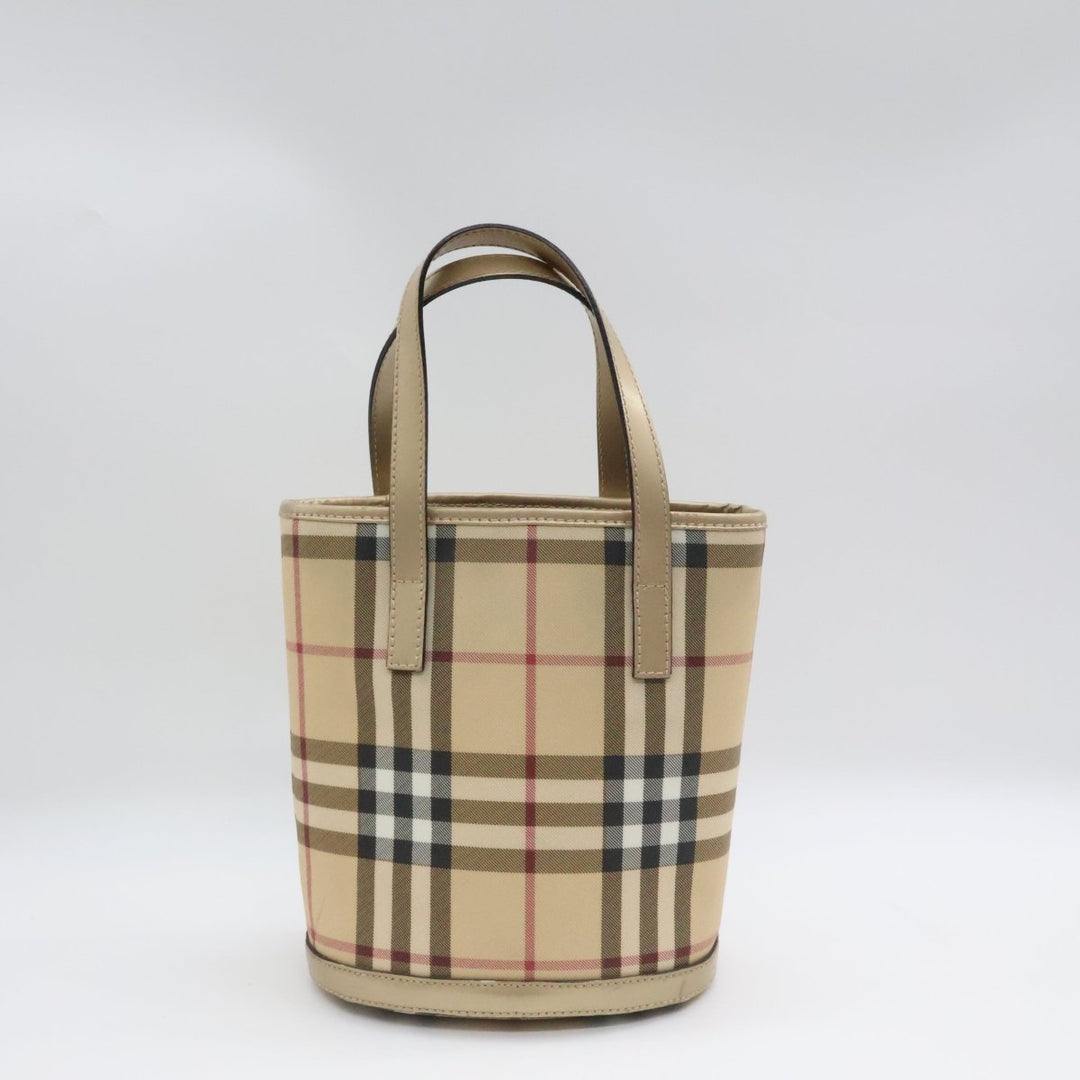 Burberry Vintage Check Mini Bucket Tote Bag - Lux Central