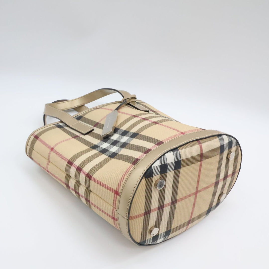 Burberry Vintage Check Mini Bucket Tote Bag - Lux Central
