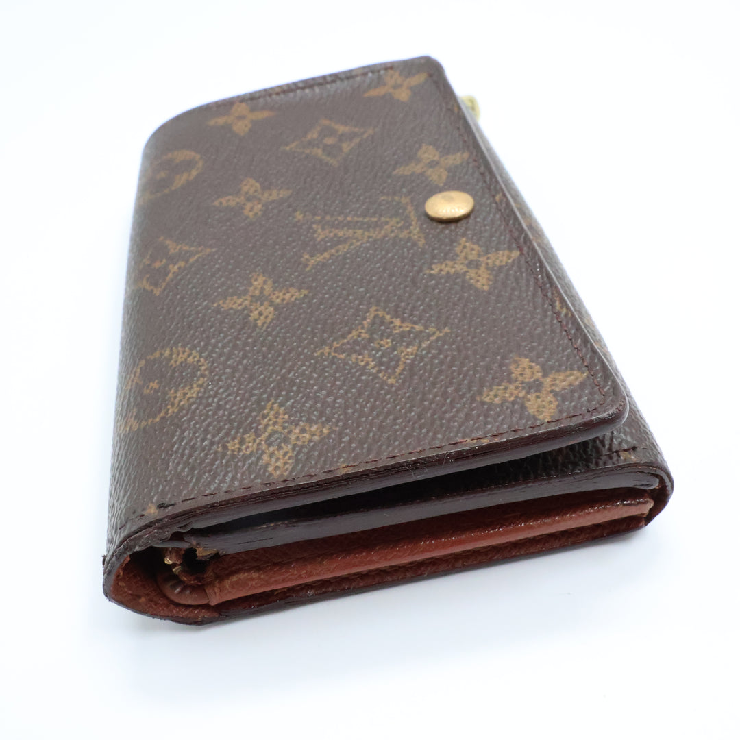 Louis Vuitton Brown Monogram Small Zippy Purse 8594