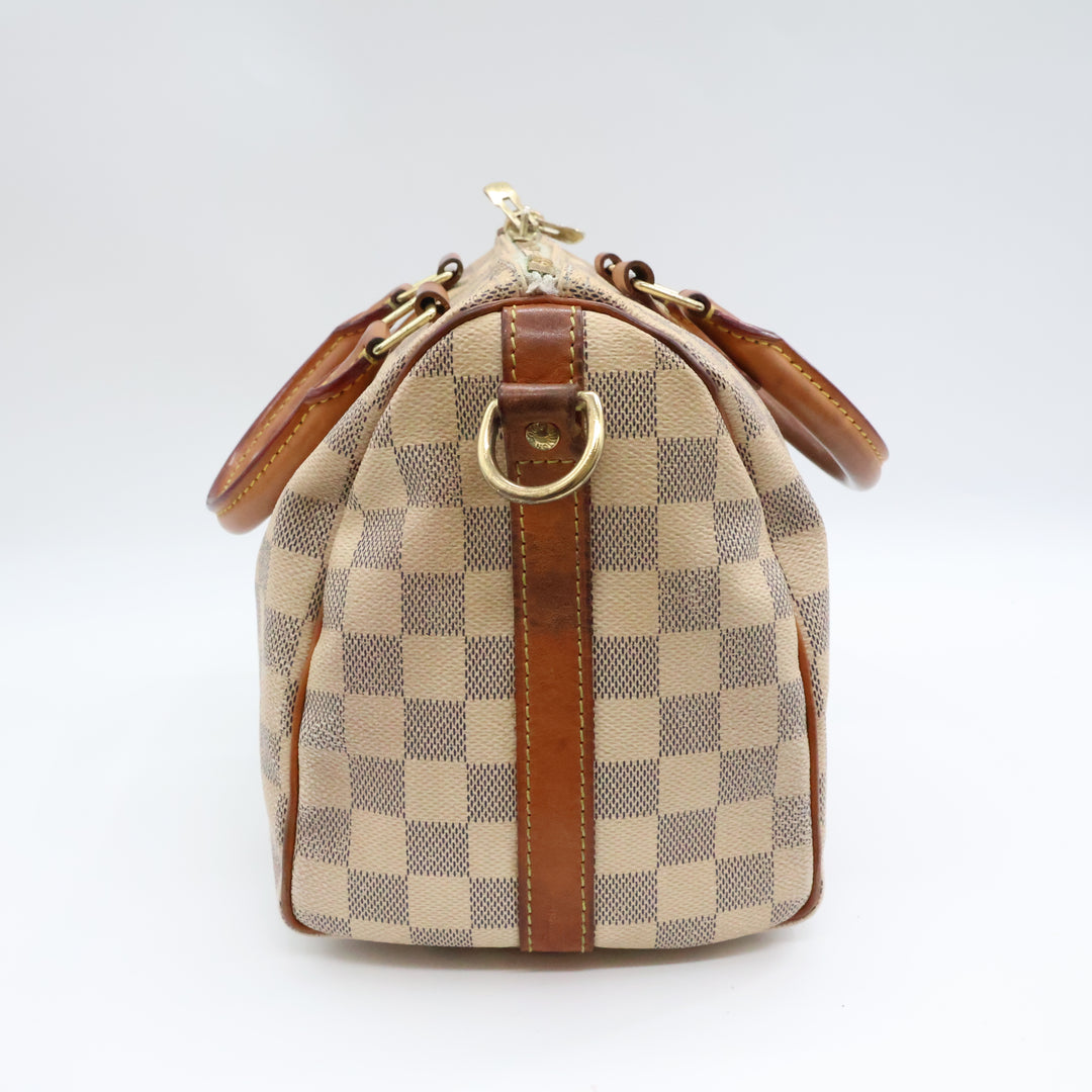 Louis Vuitton Damier Azur Speedy Bandouliere 25 Handbag