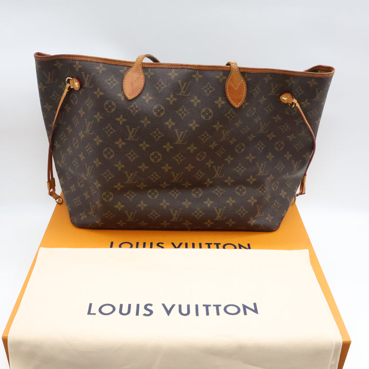 Louis Vuitton Brown Monogram Neverfull GM Handbag