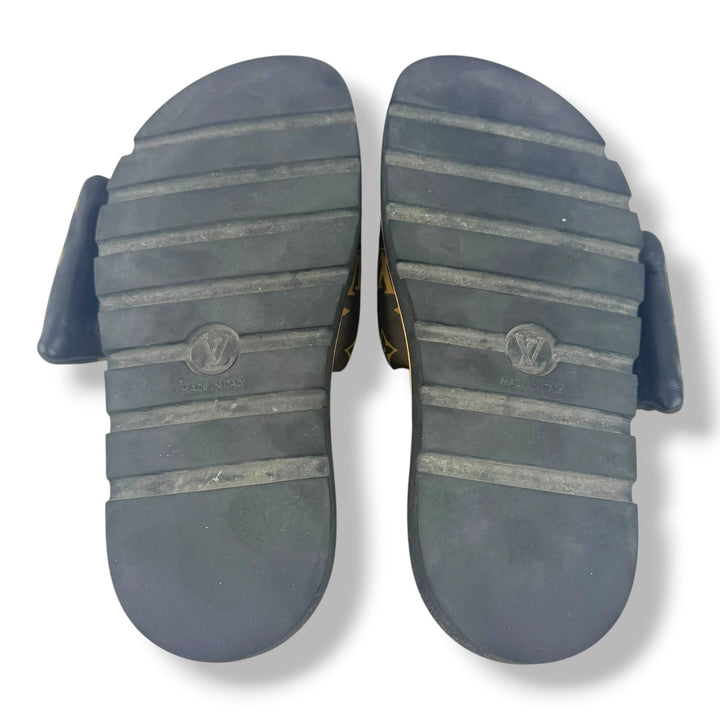 Louis Vuitton Pool Pillow Slides Brown Monogram UK 8 / EU 41