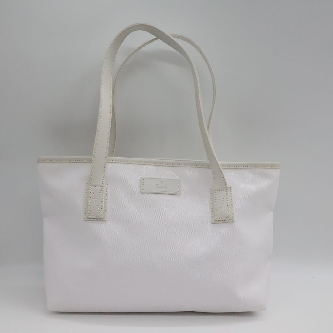 Gucci GG Canvas White Tote Bag