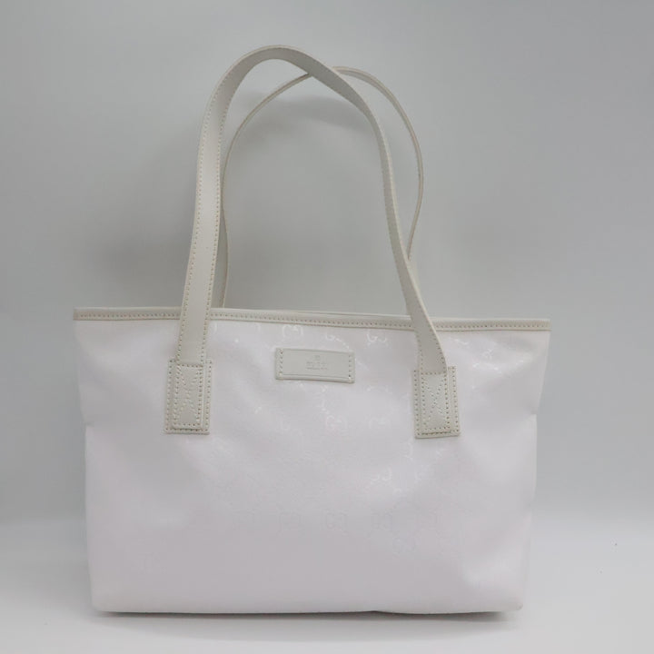Gucci GG Canvas White Tote Bag