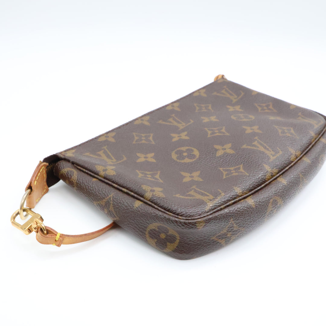 Louis Vuitton Pochette Accessories Brown Monogram Clutch Bag