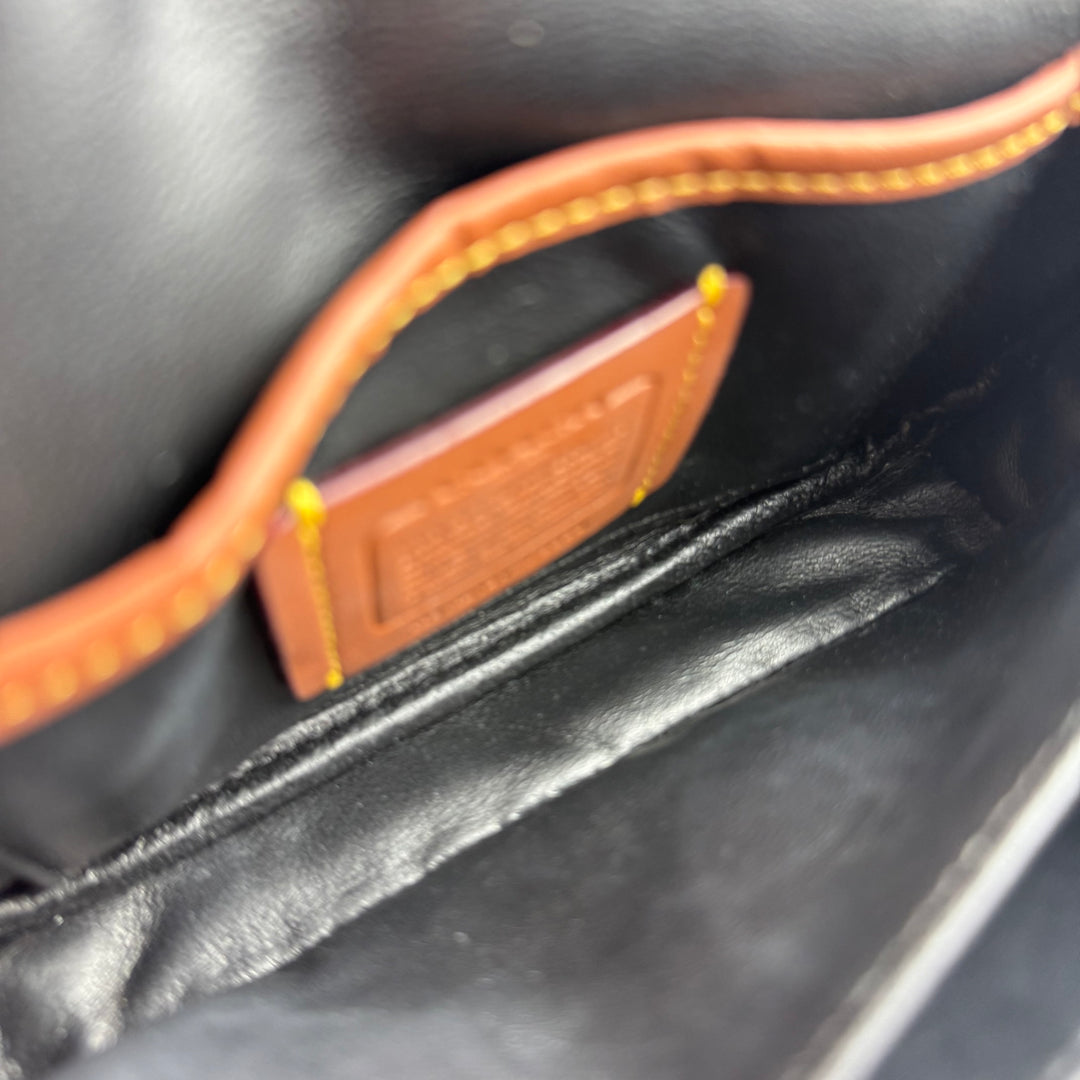 Coach Pillow Tabby 18 Black Leather Handbag