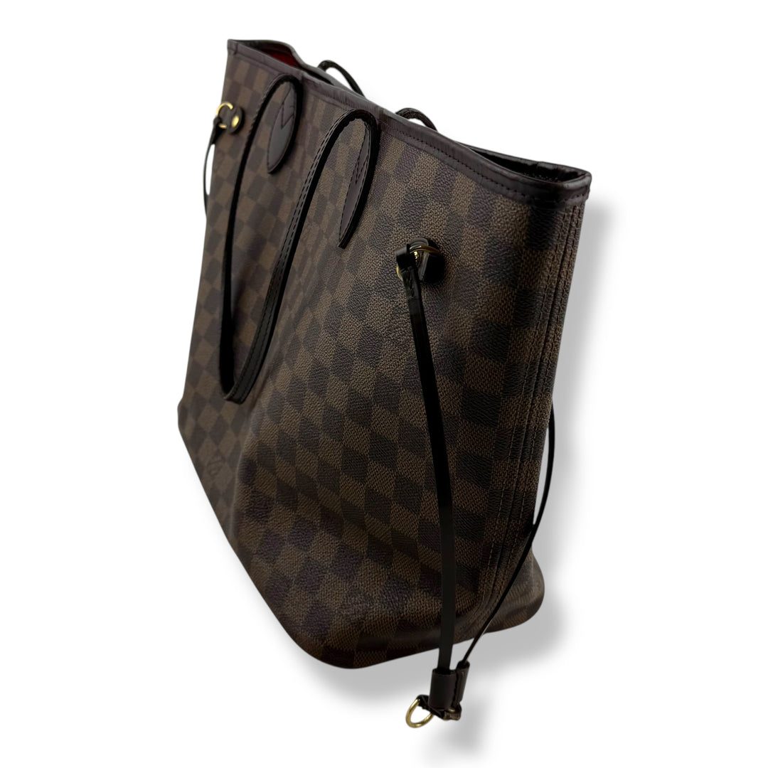 Louis Vuitton Brown Damier Neverfull MM Handbag