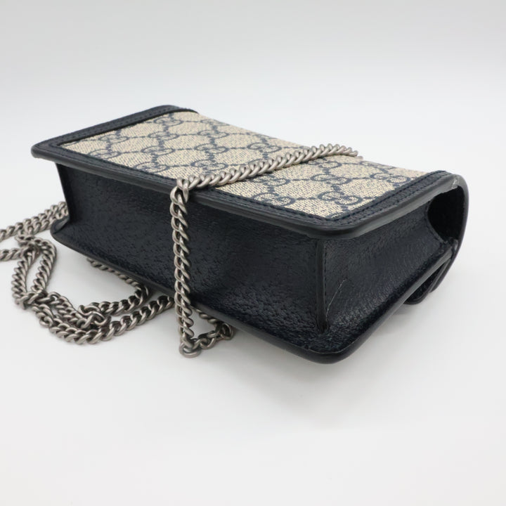 Gucci GG Dionysus Navy/Beige Super Mini Handbag