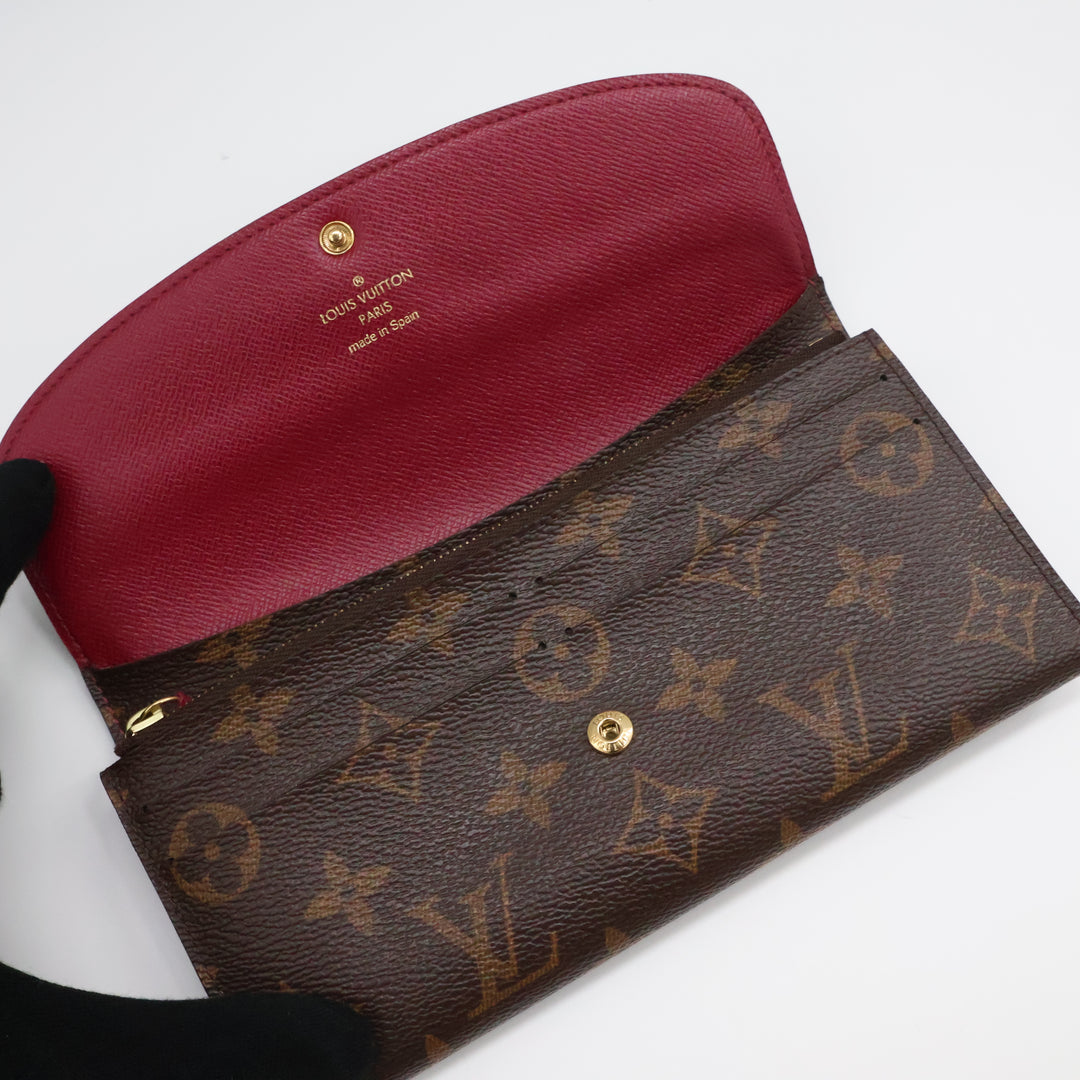 Louis Vuitton Emilie Brown Monogram Femme Wallet