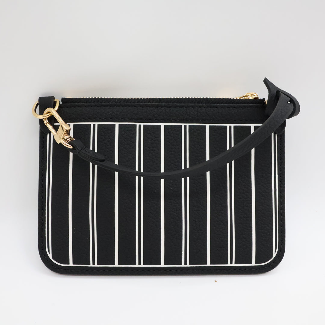 Louis Vuitton Black Neverfull Inside Out Clutch Pouch