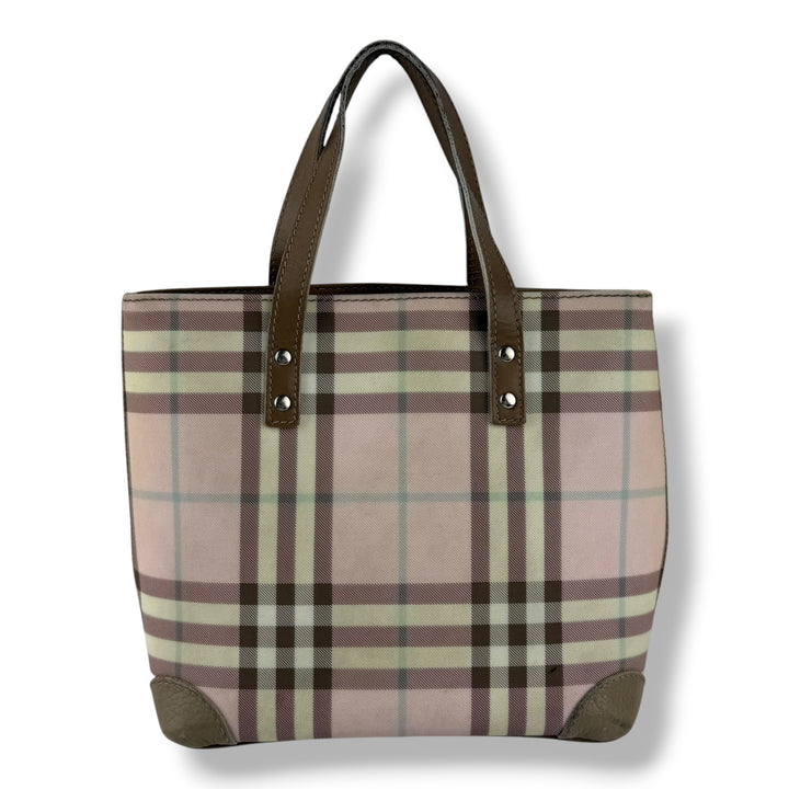 Burberry Nova Check Mini Pastel Tote Handbag