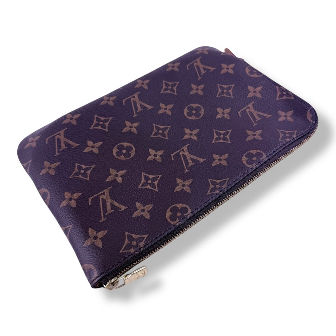 Louis Vuitton Brown Monogram Etui PM Voyage Pouch Bag