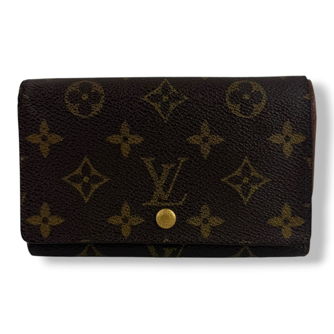 Louis Vuitton Brown Monogram Zippy Clip Purse