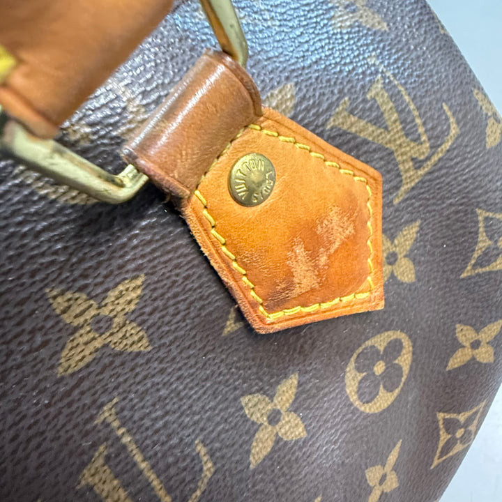 Louis Vuitton Brown Monogram Speedy Bandouliere 25 Handbag