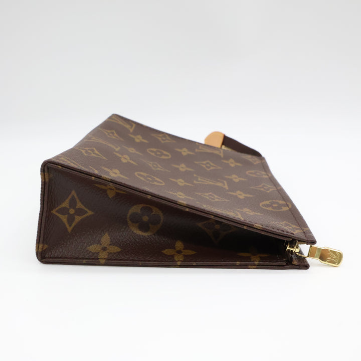 Louis Vuitton Vintage Brown Monogram Toiletry Pouch 19 Bag