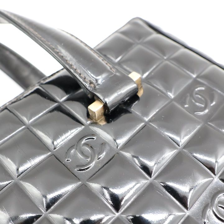 CHANEL Chocolate Bar Tote Bag Matelassé