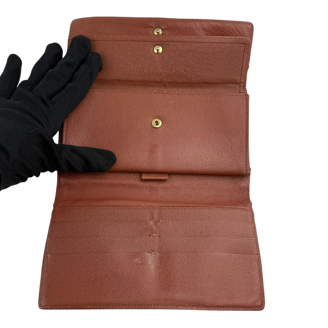 Louis Vuitton Trifold Brown Monogram Femme Wallet
