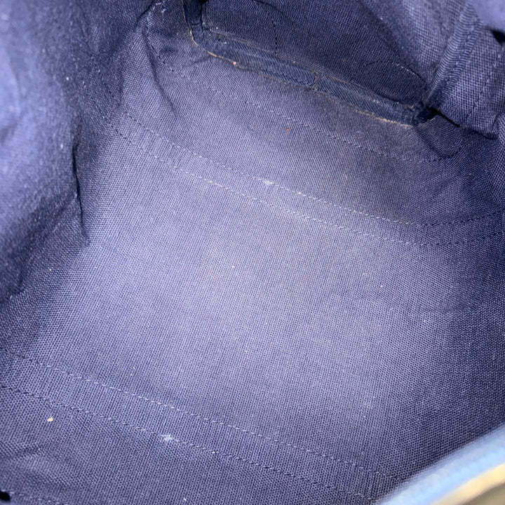 Gucci Navy GG Monogram Boston Canvas Bag