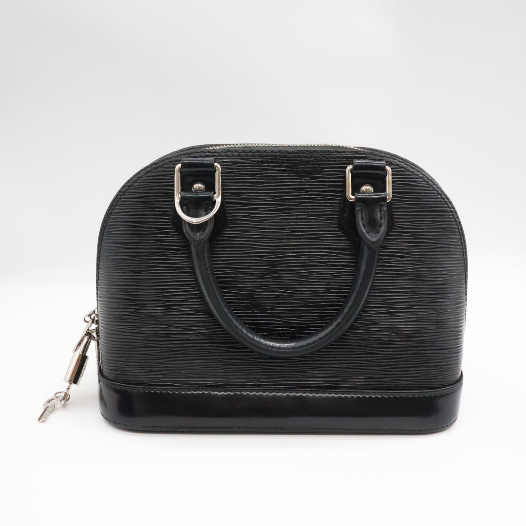 Louis Vuitton Alma BB Black Epi Leather Handbag