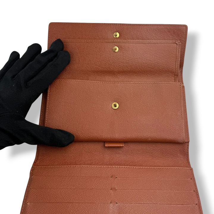 Louis Vuitton Trifold Brown Monogram Femme Wallet