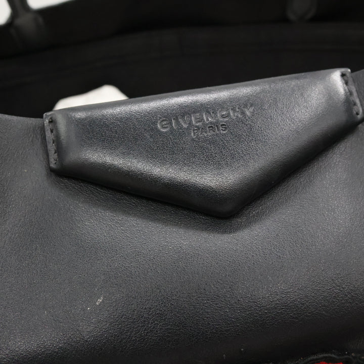 Givenchy Black Calfskin Leather Antigona Gothic Large Tote Handbag