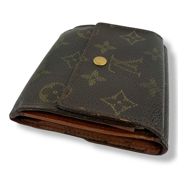Louis Vuitton Vintage Brown Monogram Compact Bifold Wallet Purse